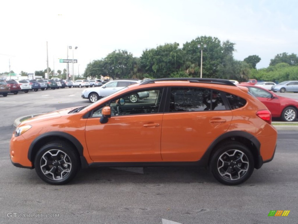 2013 XV Crosstrek 2.0 Limited - Tangerine Orange Pearl / Black photo #3