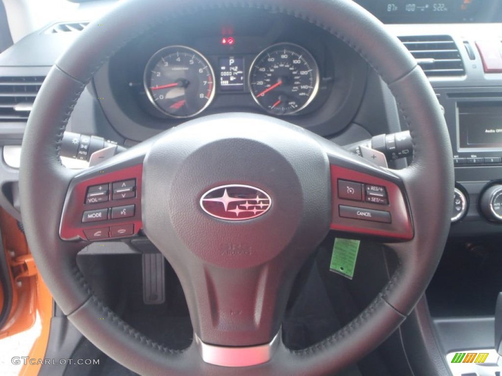 2013 Subaru XV Crosstrek 2.0 Limited Black Steering Wheel Photo #83964101