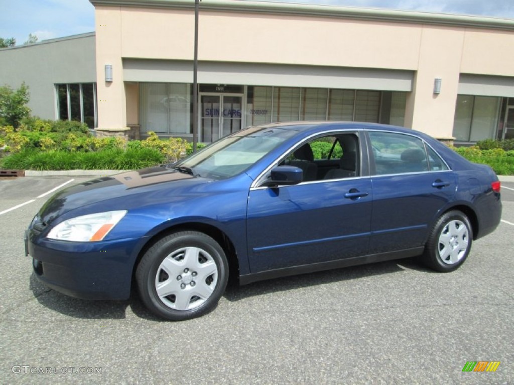 2005 Accord LX V6 Sedan - Eternal Blue Pearl / Gray photo #1