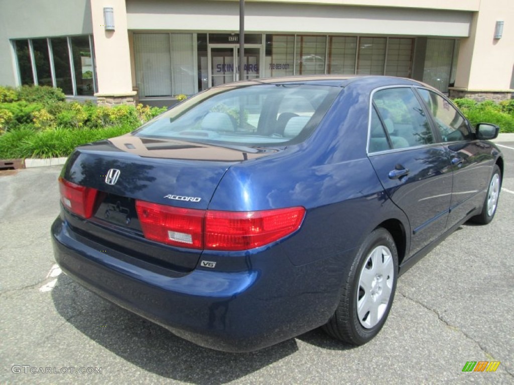 2005 Accord LX V6 Sedan - Eternal Blue Pearl / Gray photo #7