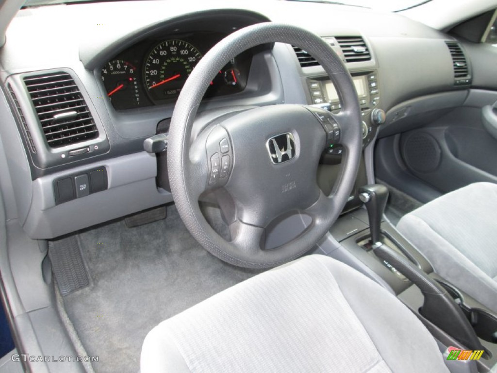 2005 Accord LX V6 Sedan - Eternal Blue Pearl / Gray photo #15