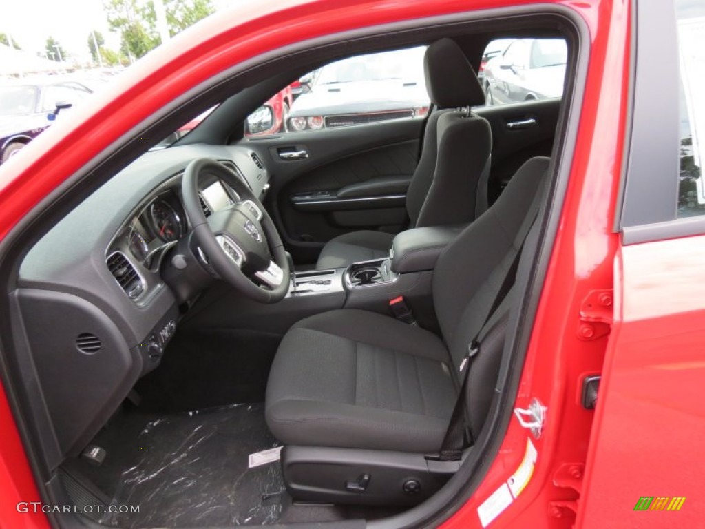 Black Interior 2013 Dodge Charger R/T Photo #83966838