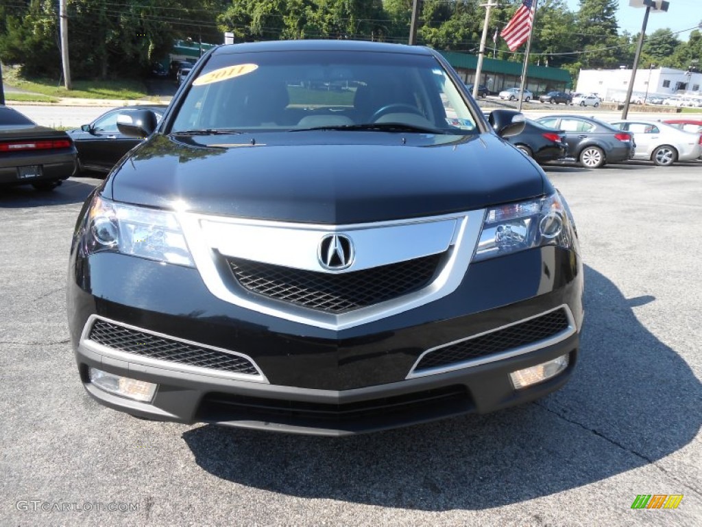 2011 MDX Technology - Crystal Black Pearl / Ebony photo #2