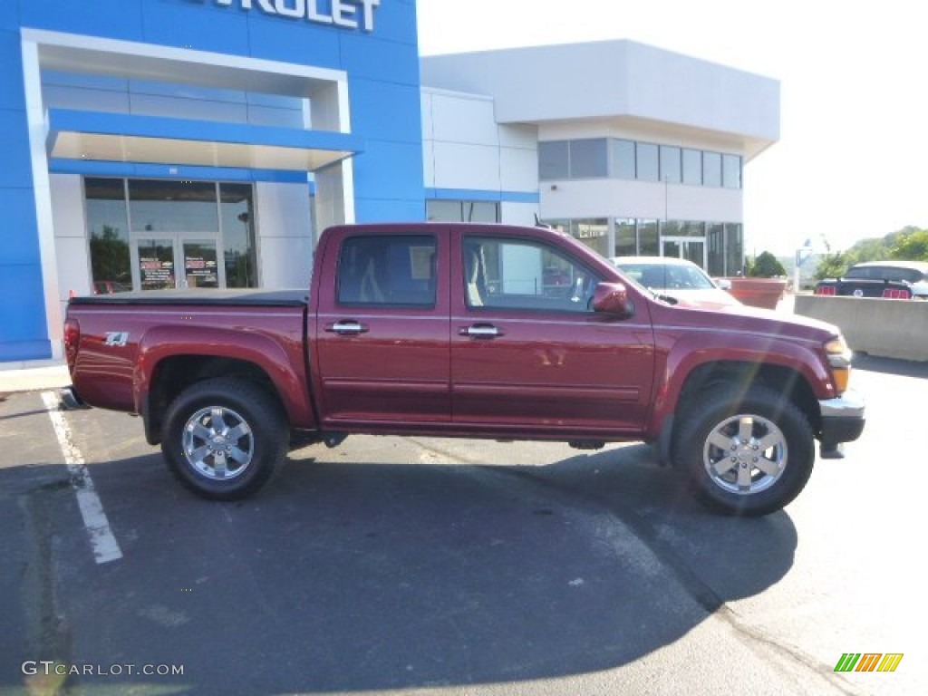 2011 Colorado LT Crew Cab 4x4 - Cardinal Red Metallic / Ebony photo #2