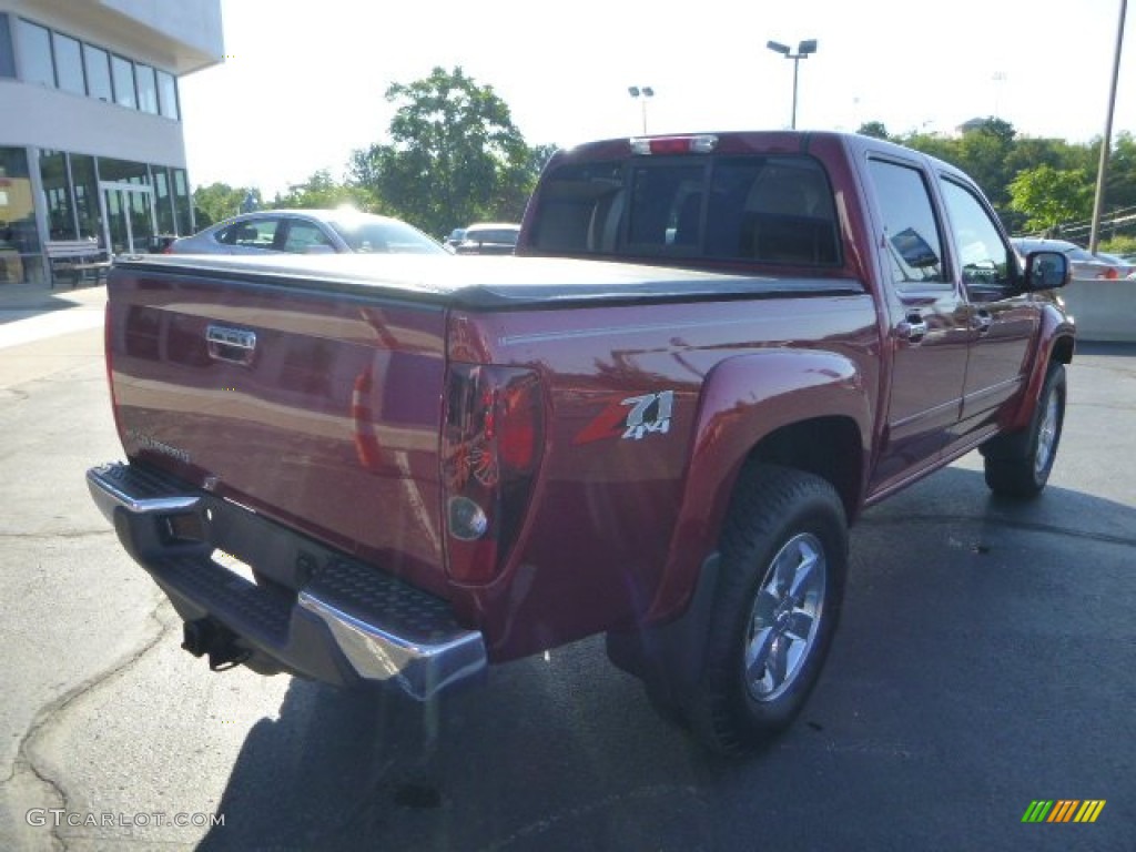 2011 Colorado LT Crew Cab 4x4 - Cardinal Red Metallic / Ebony photo #3