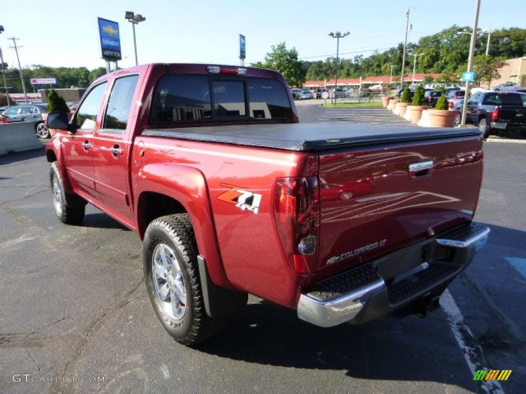 2011 Colorado LT Crew Cab 4x4 - Cardinal Red Metallic / Ebony photo #5