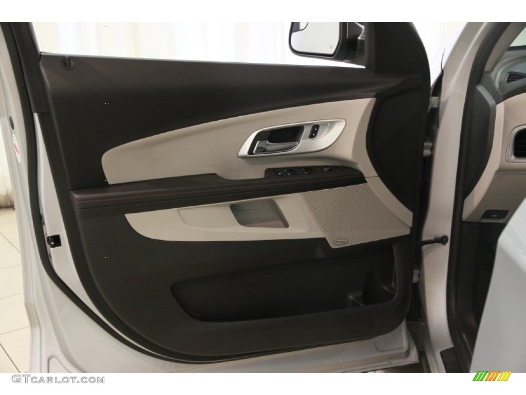 2012 Chevrolet Equinox LTZ Light Titanium/Jet Black Door Panel Photo #83968794