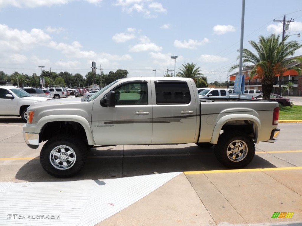 2008 Sierra 1500 SLT Crew Cab 4x4 - Silver Birch Metallic / Light Titanium photo #5