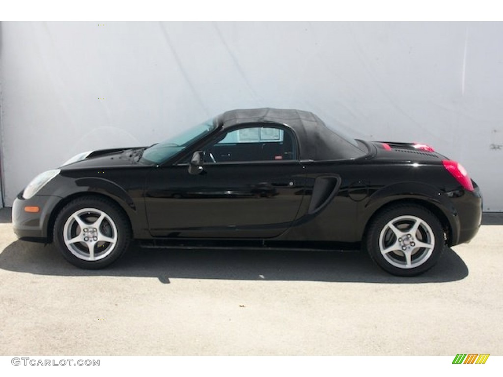 2001 MR2 Spyder Roadster - Black / Black photo #9