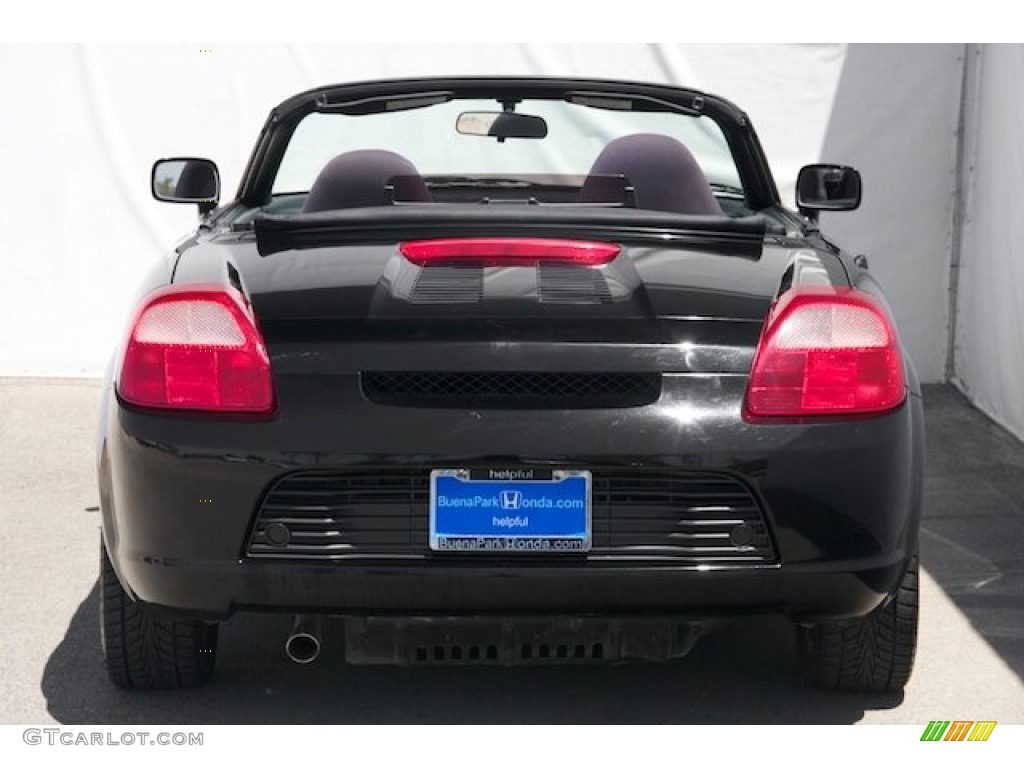2001 MR2 Spyder Roadster - Black / Black photo #12