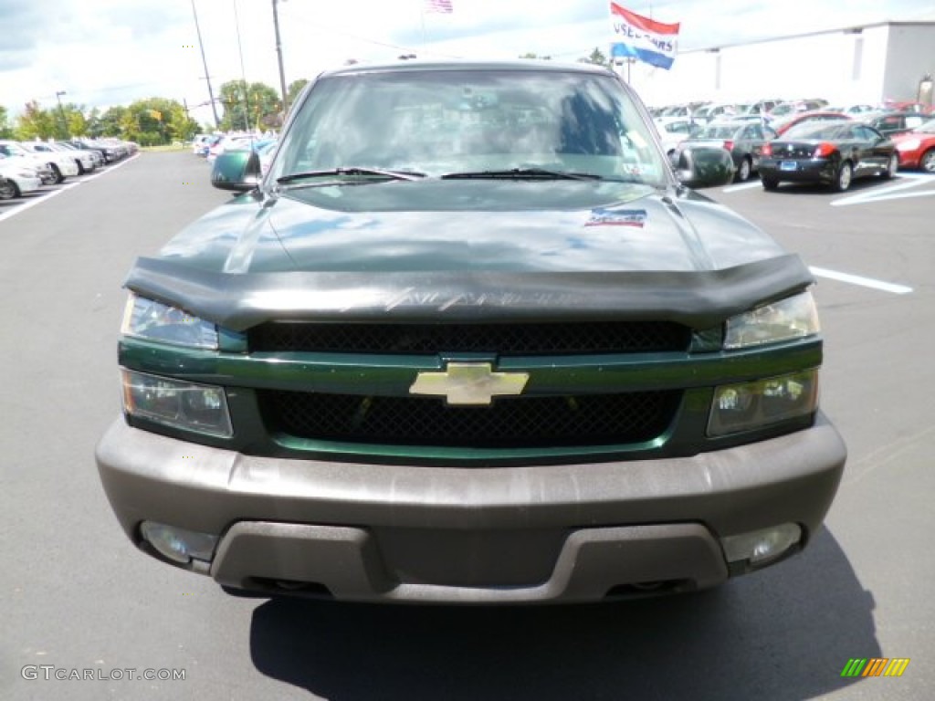 2003 Avalanche 1500 Z71 4x4 - Dark Green Metallic / Dark Charcoal photo #2
