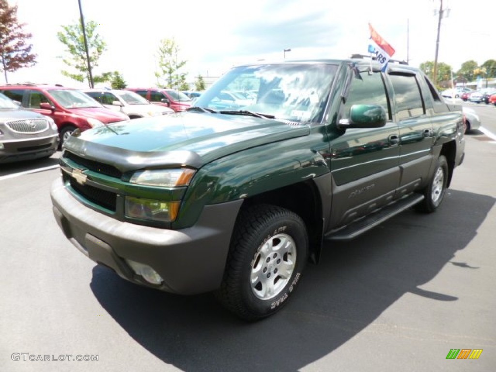 2003 Avalanche 1500 Z71 4x4 - Dark Green Metallic / Dark Charcoal photo #3