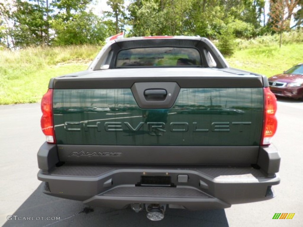 2003 Avalanche 1500 Z71 4x4 - Dark Green Metallic / Dark Charcoal photo #6