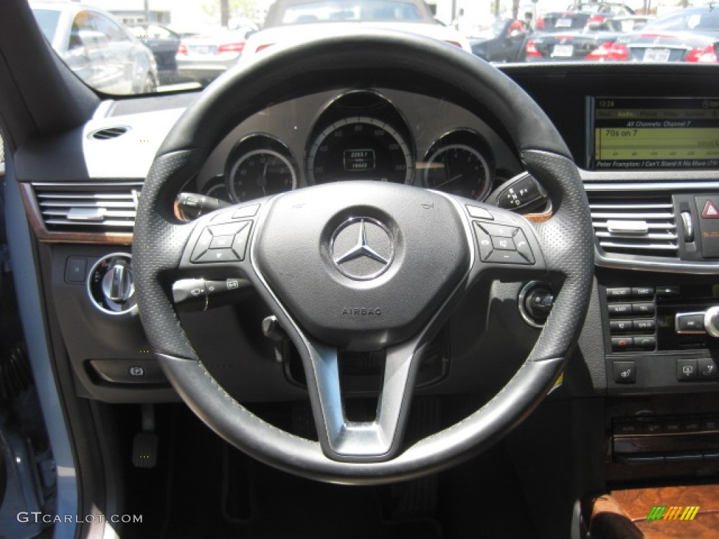 2012 E 350 Sedan - Quartz Blue Metallic / Almond/Mocha photo #12