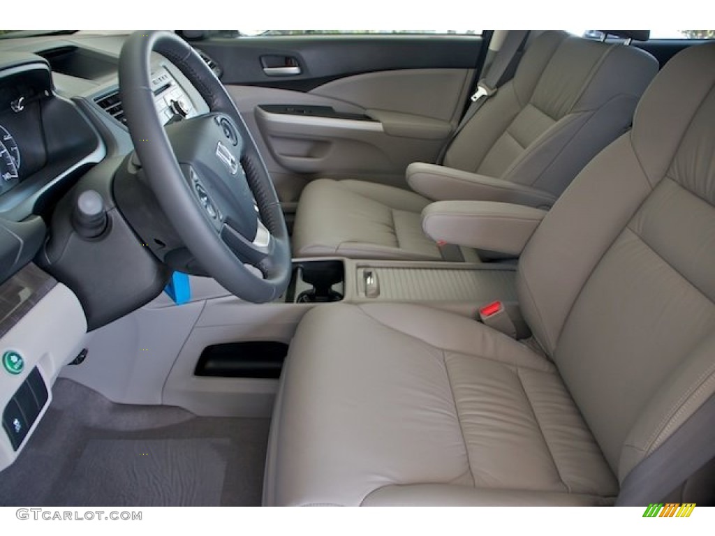 2013 CR-V EX-L AWD - Polished Metal Metallic / Gray photo #9