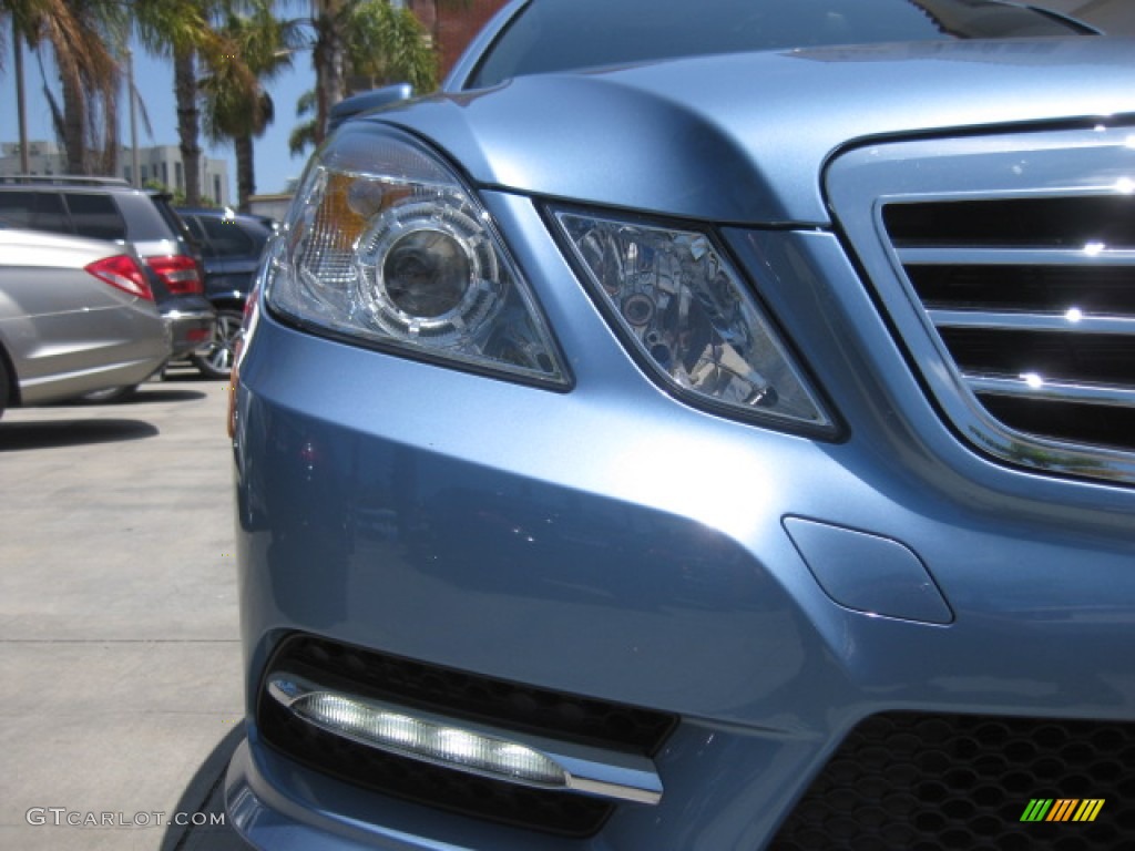 2012 E 350 Sedan - Quartz Blue Metallic / Almond/Mocha photo #23
