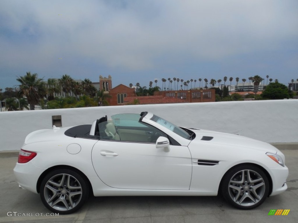Polar White 2014 Mercedes-Benz SLK 250 Roadster Exterior Photo #83971941