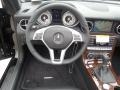 2014 Mercedes-Benz SLK Black Interior Steering Wheel Photo