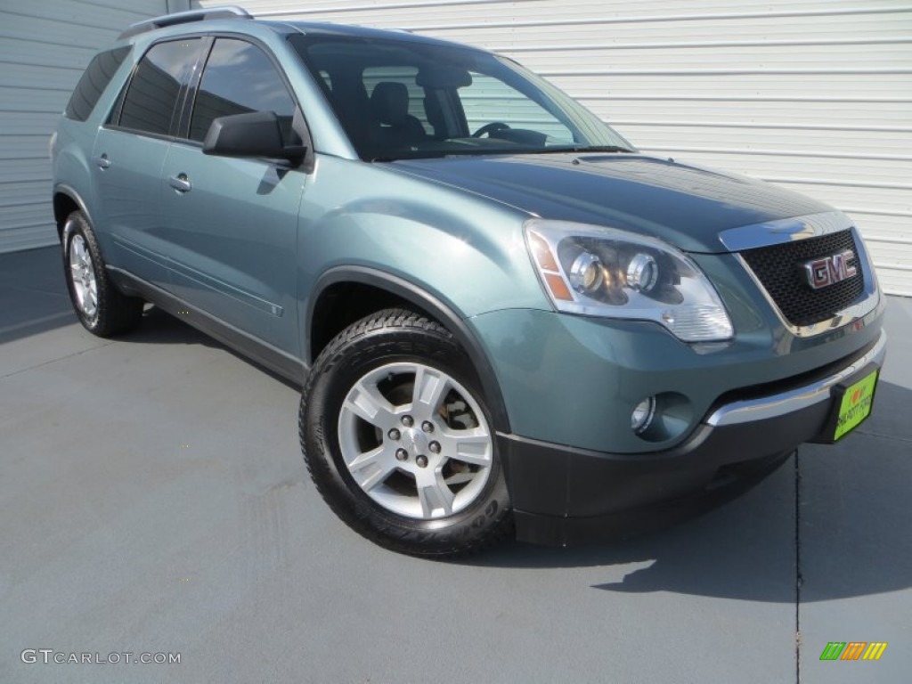 2009 Acadia SLE - Silver Green Metallic / Ebony photo #1