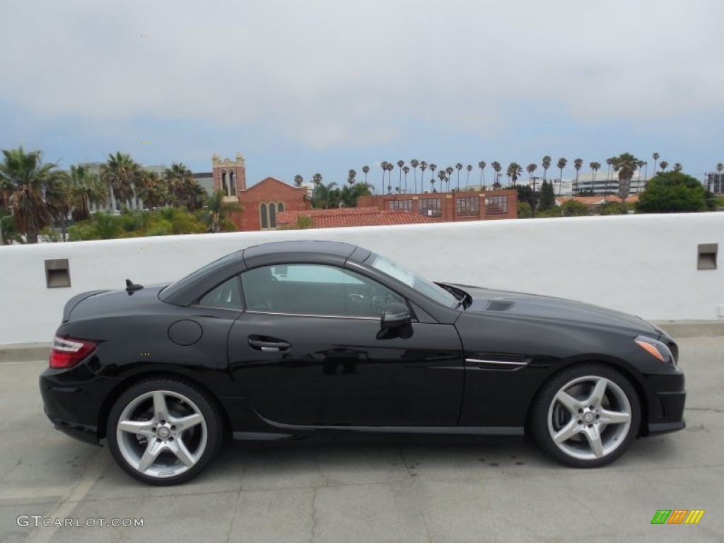 Black 2014 Mercedes-Benz SLK 350 Roadster Exterior Photo #83972322