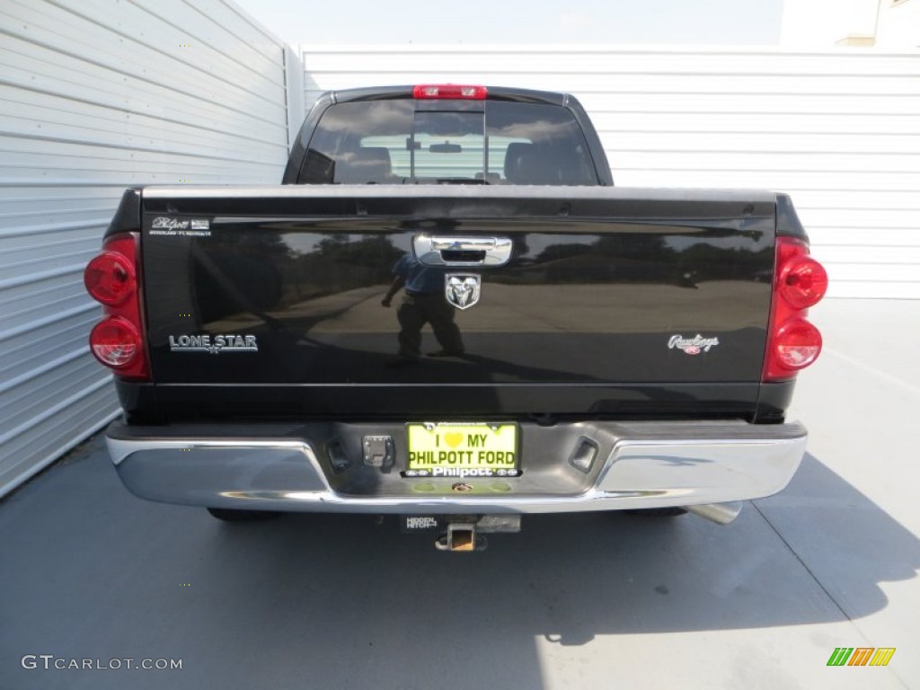 2007 Ram 1500 SLT Quad Cab - Black / Medium Slate Gray photo #5