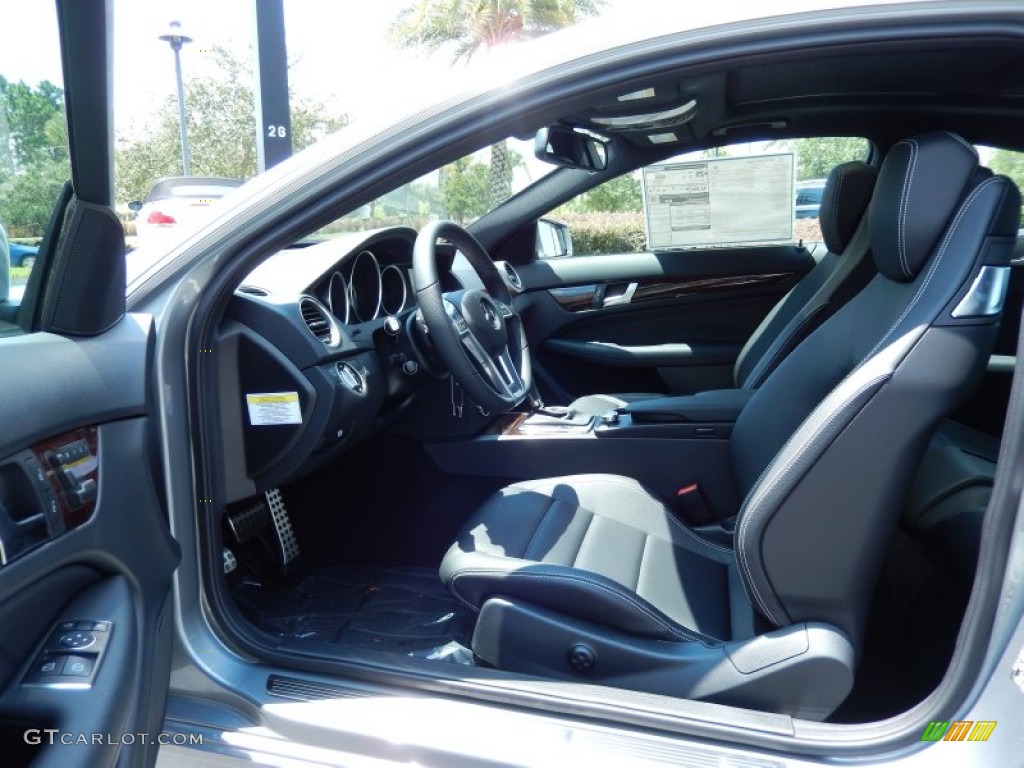 Black Interior 2014 Mercedes-Benz C 250 Coupe Photo #83973624