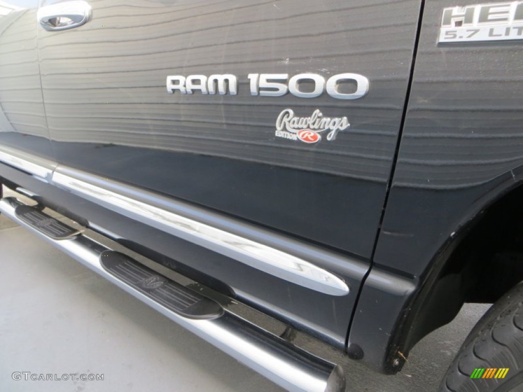 2007 Ram 1500 SLT Quad Cab - Black / Medium Slate Gray photo #18