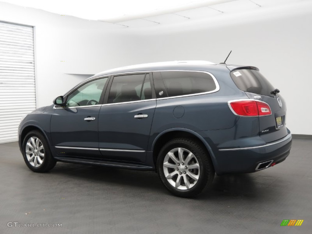 2014 Enclave Premium - Atlantis Blue Metallic / Titanium photo #3