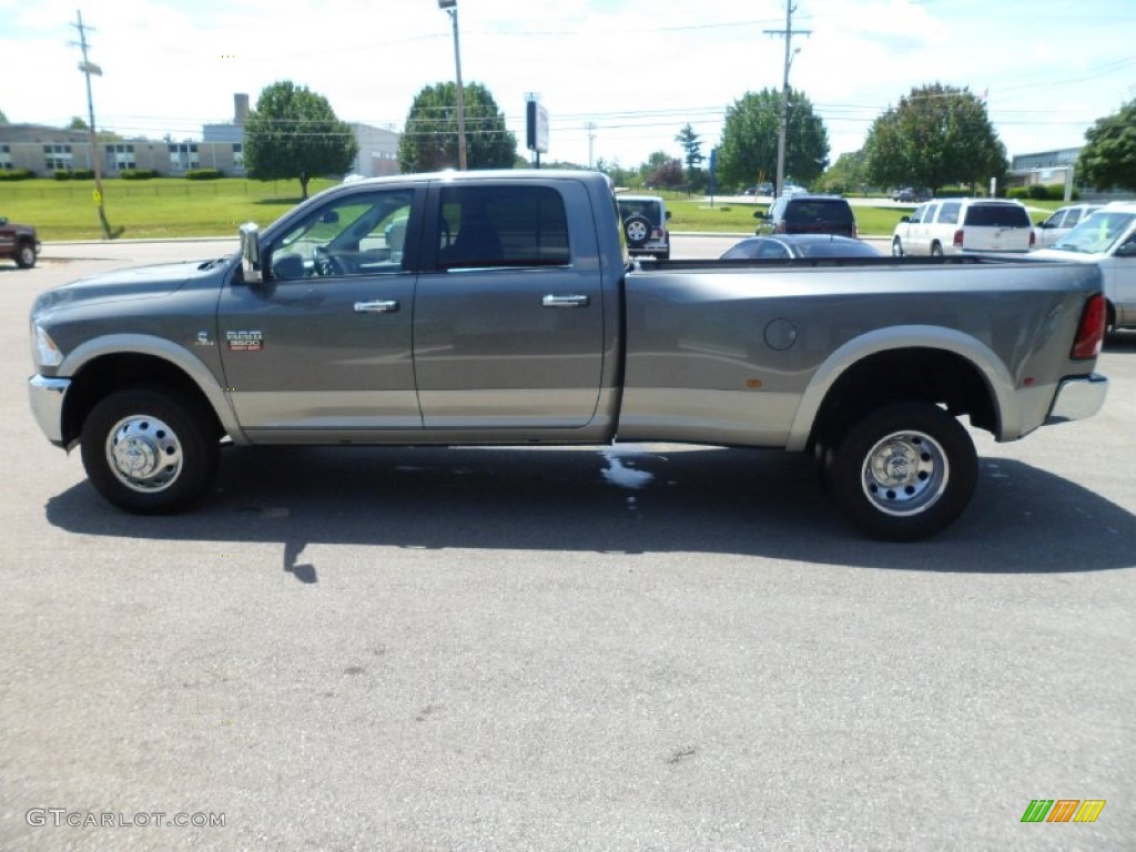 2011 Ram 3500 HD Laramie Crew Cab 4x4 Dually - Mineral Gray Metallic / Light Pebble Beige/Bark Brown photo #1