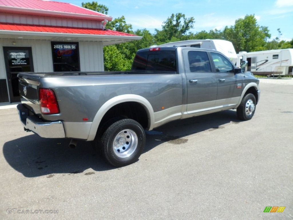 2011 Ram 3500 HD Laramie Crew Cab 4x4 Dually - Mineral Gray Metallic / Light Pebble Beige/Bark Brown photo #6