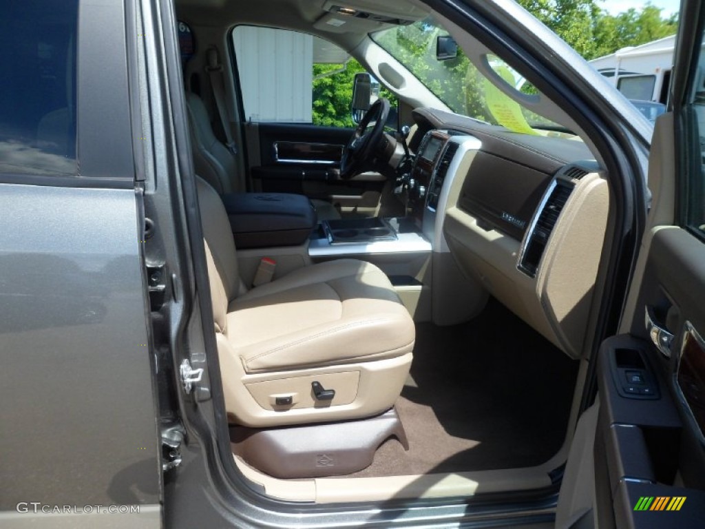 2011 Ram 3500 HD Laramie Crew Cab 4x4 Dually - Mineral Gray Metallic / Light Pebble Beige/Bark Brown photo #27
