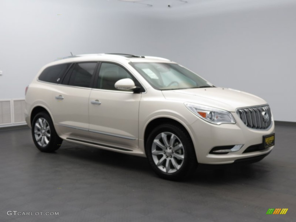 2014 Enclave Premium - White Diamond Tricoat / Cocaccino photo #1