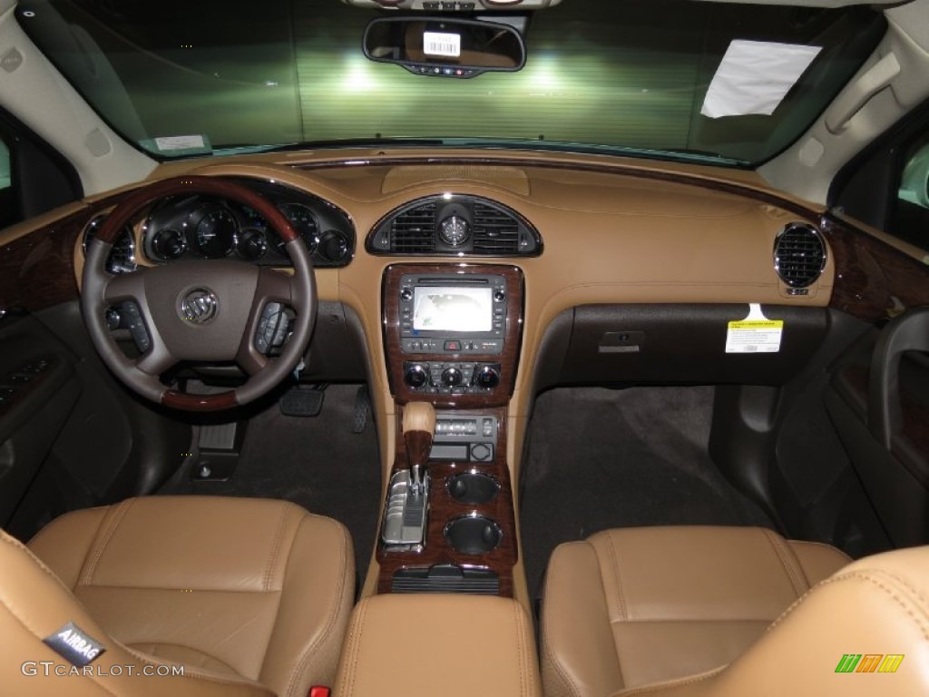 2014 Buick Enclave Premium Cocaccino Dashboard Photo #83974857