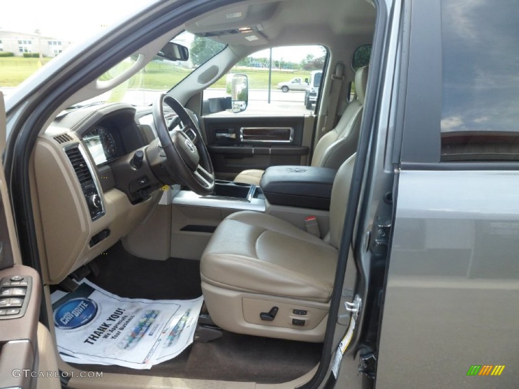 2011 Ram 3500 HD Laramie Crew Cab 4x4 Dually - Mineral Gray Metallic / Light Pebble Beige/Bark Brown photo #35