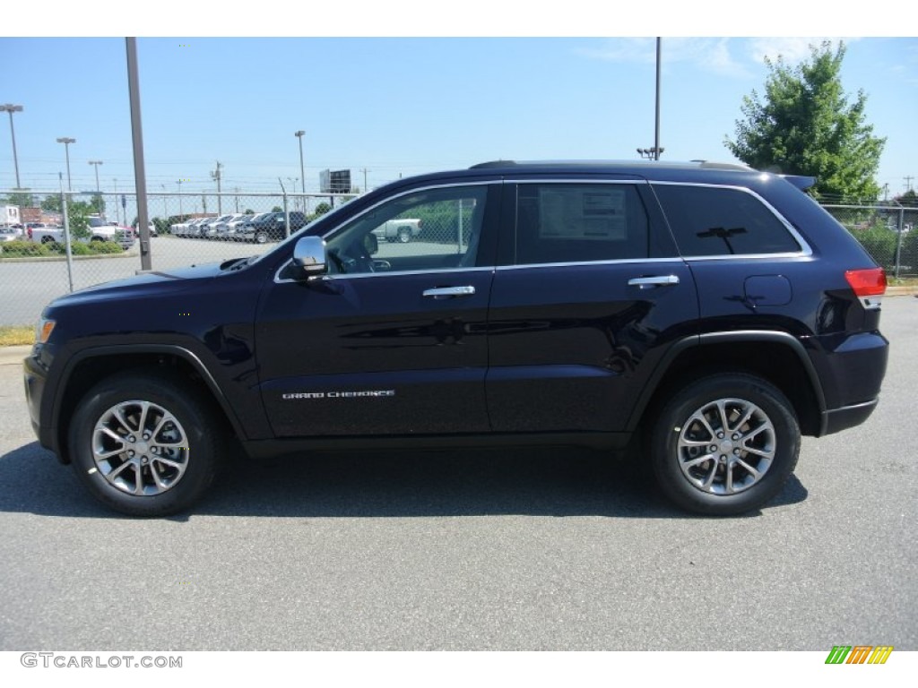 2014 Grand Cherokee Limited 4x4 - True Blue Pearl / New Zealand Black/Light Frost photo #3