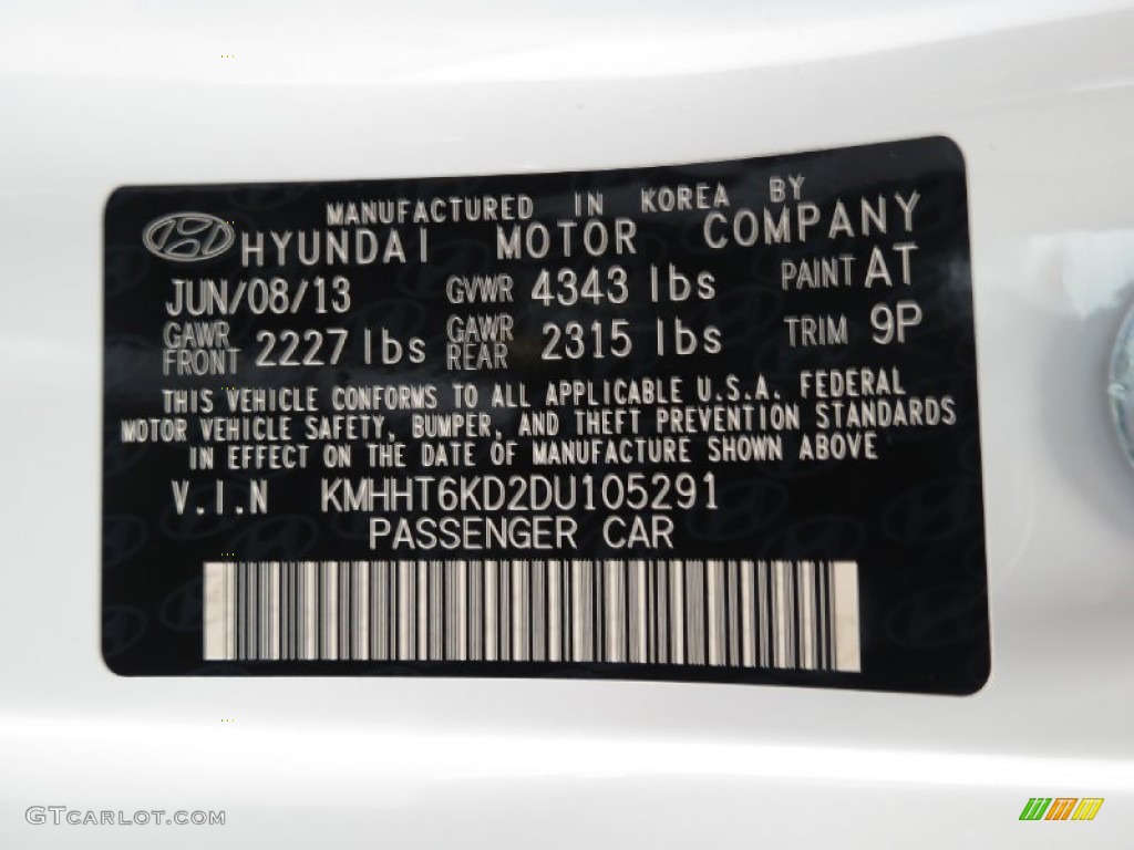 2013 Genesis Coupe 2.0T Premium - White Satin Pearl / Gray Leather/Gray Cloth photo #7