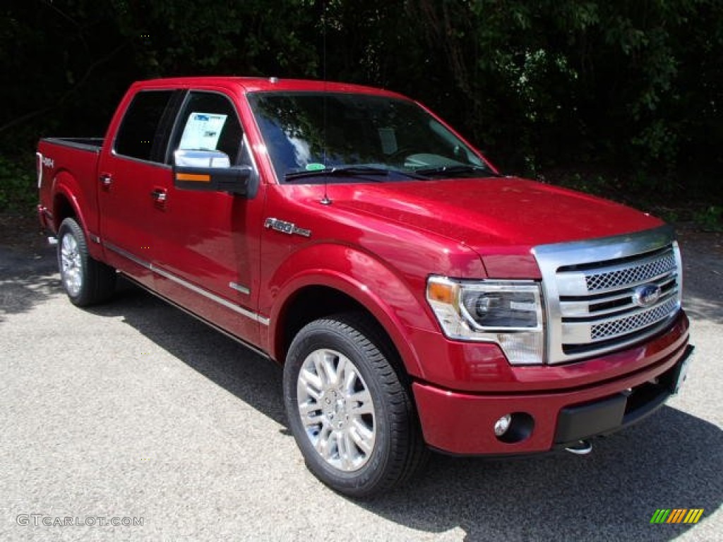 Ruby Red Metallic 2013 Ford F150 Platinum SuperCrew 4x4 Exterior Photo #83975970