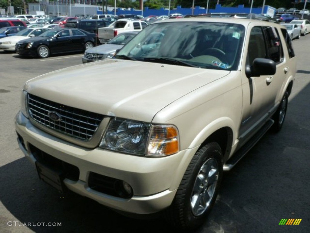 2005 Explorer Limited 4x4 - Ivory Parchment Tri Coat / Medium Parchment photo #3