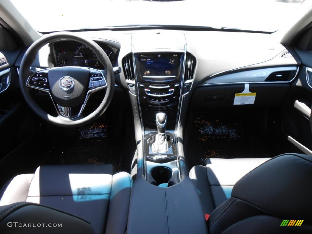2014 Cadillac ATS 2.0L Turbo AWD Jet Black/Jet Black Dashboard Photo #83979573