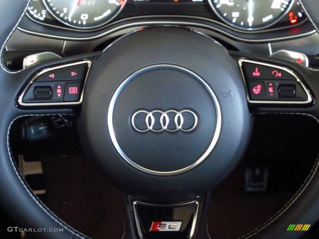 2014 S6 Prestige quattro Sedan - Ice Silver Metallic / Black Valcona photo #27