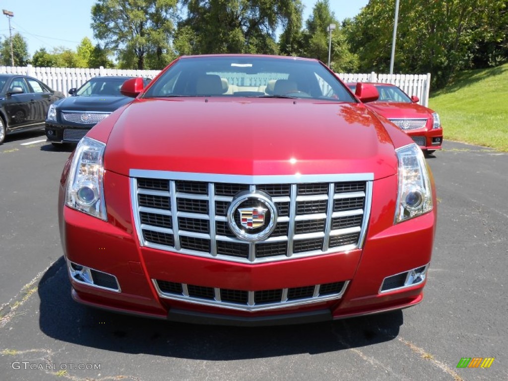 2014 CTS 4 Coupe AWD - Red Obsession Tintcoat / Cashmere/Ebony photo #2