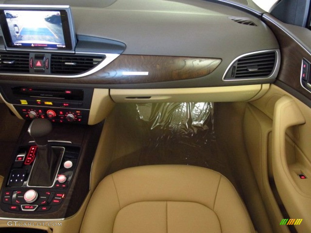2014 Audi A6 3.0 TDI quattro Sedan Velvet Beige Dashboard Photo #83980230