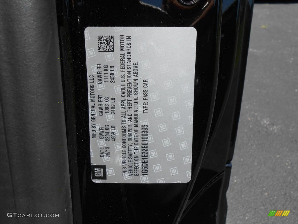 2014 Cadillac CTS 4 Coupe AWD Info Tag Photo #83980758