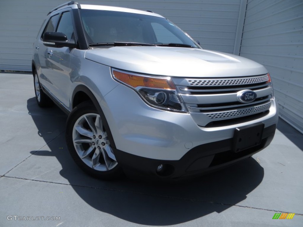 2014 Explorer XLT - Ingot Silver / Medium Light Stone photo #1