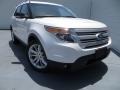 2014 White Platinum Ford Explorer XLT  photo #2