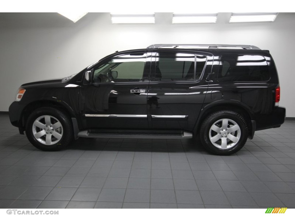 Galaxy Black 2011 Nissan Armada SL 4WD Exterior Photo #83982326