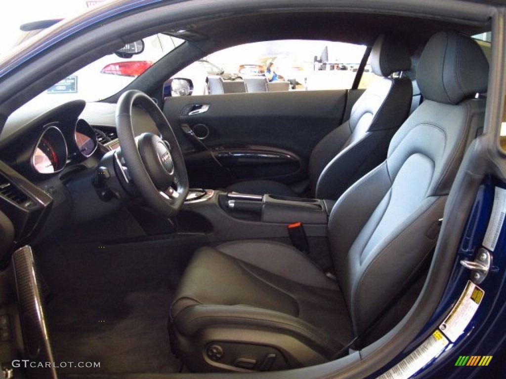 Black Interior 2014 Audi R8 Coupe V10 Photo #83984319