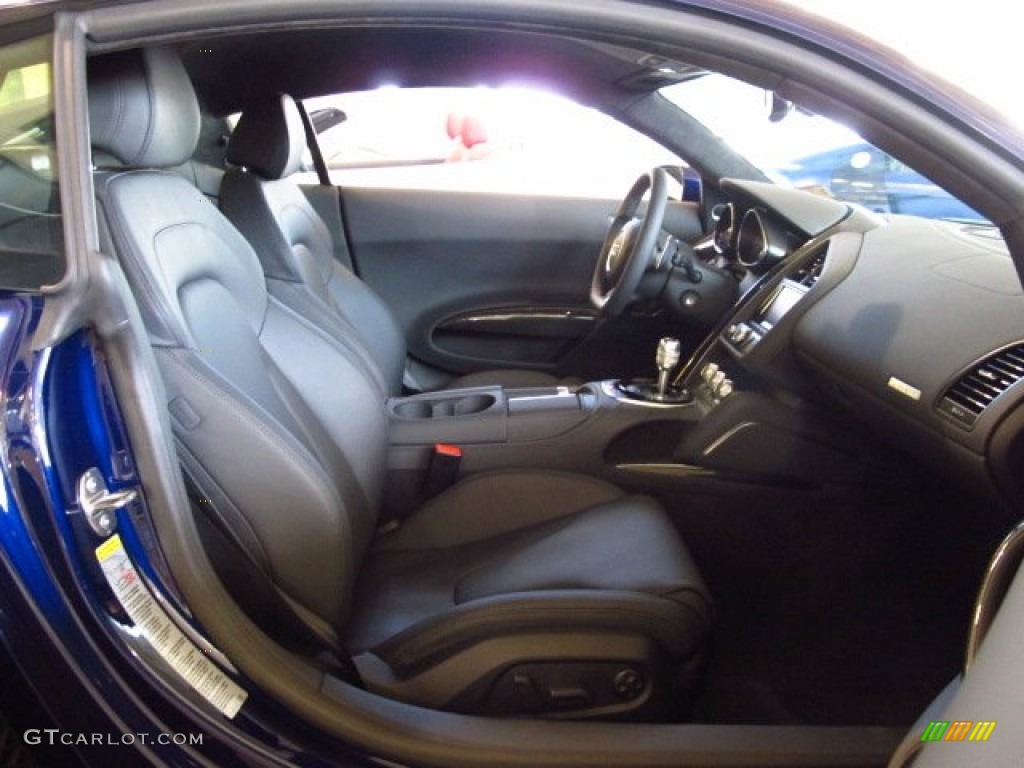 Black Interior 2014 Audi R8 Coupe V10 Photo #83984358