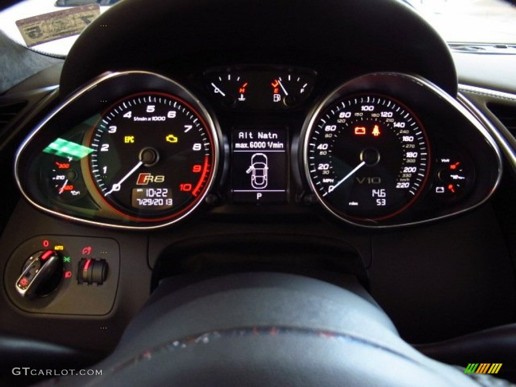 2014 Audi R8 Coupe V10 Gauges Photo #83984550