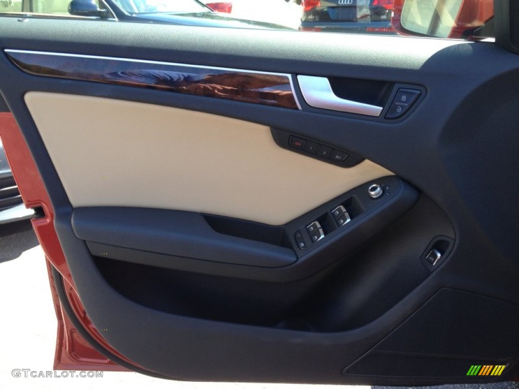 2013 A4 2.0T quattro Sedan - Volcano Red Metallic / Velvet Beige/Black photo #21